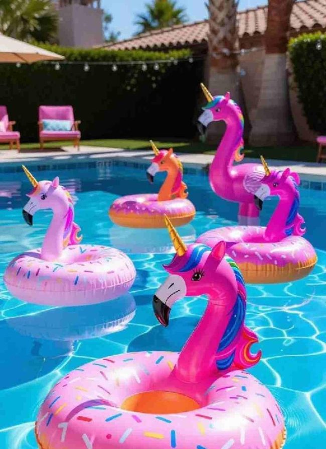 Inflatable Pool Floats Paradise Setup