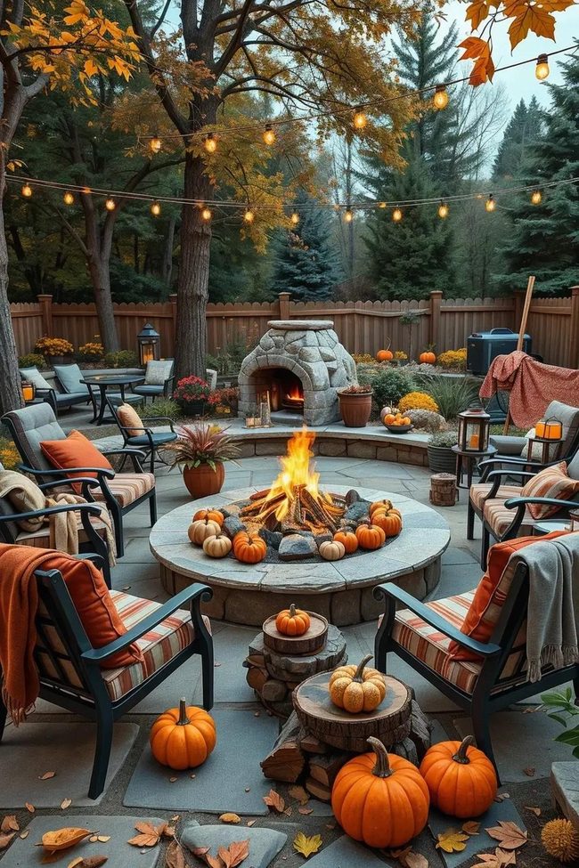 Autumn Fire Pit Gathering