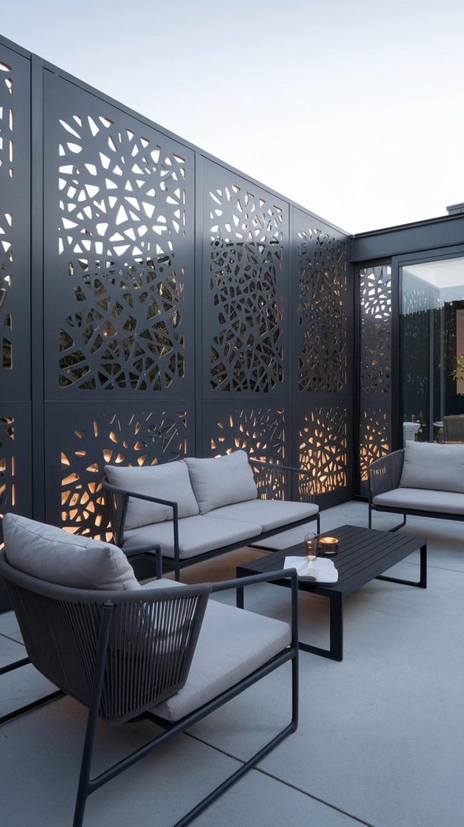 Perforated Metal Light Shadows