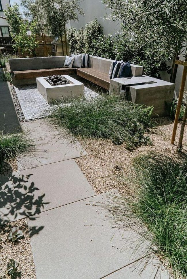 Fire Pit Stone Garden Gathering