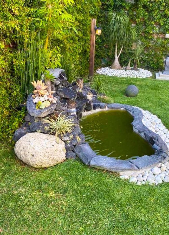 Small Pond Stone Garden Sanctuary