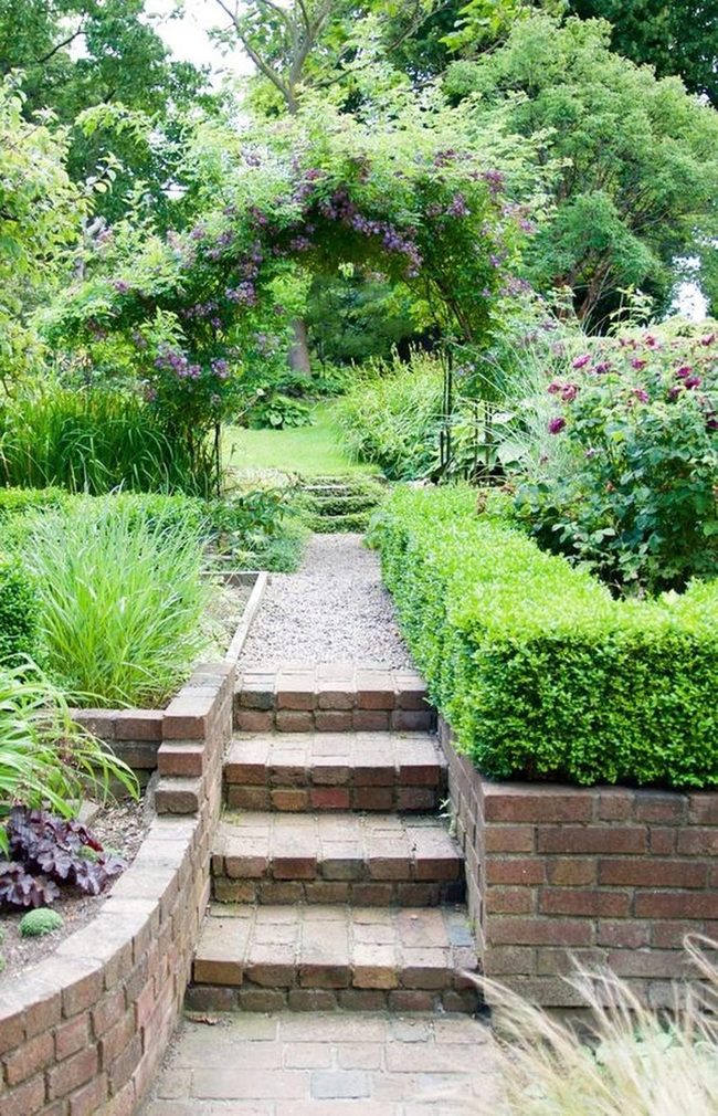 Purple Archway Garden Walkway