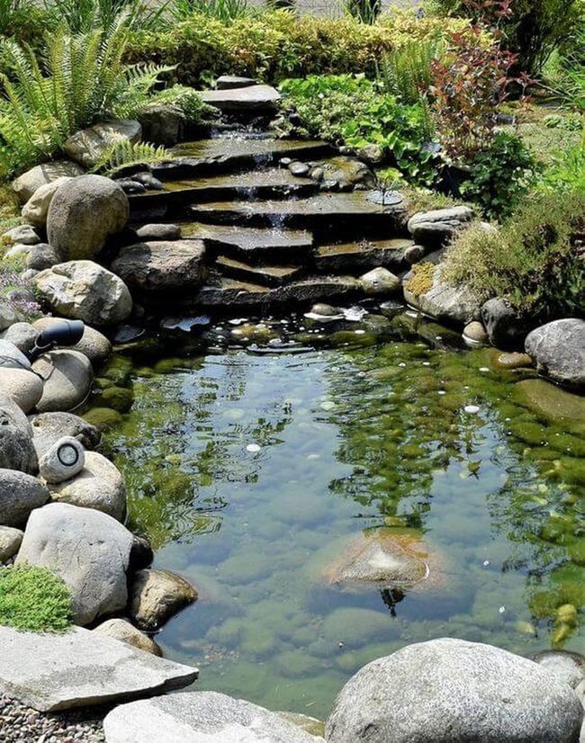 Cascading Stone Water Garden