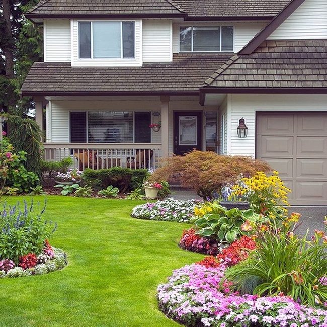 Curved Flower Beds, Instant Curb Appeal