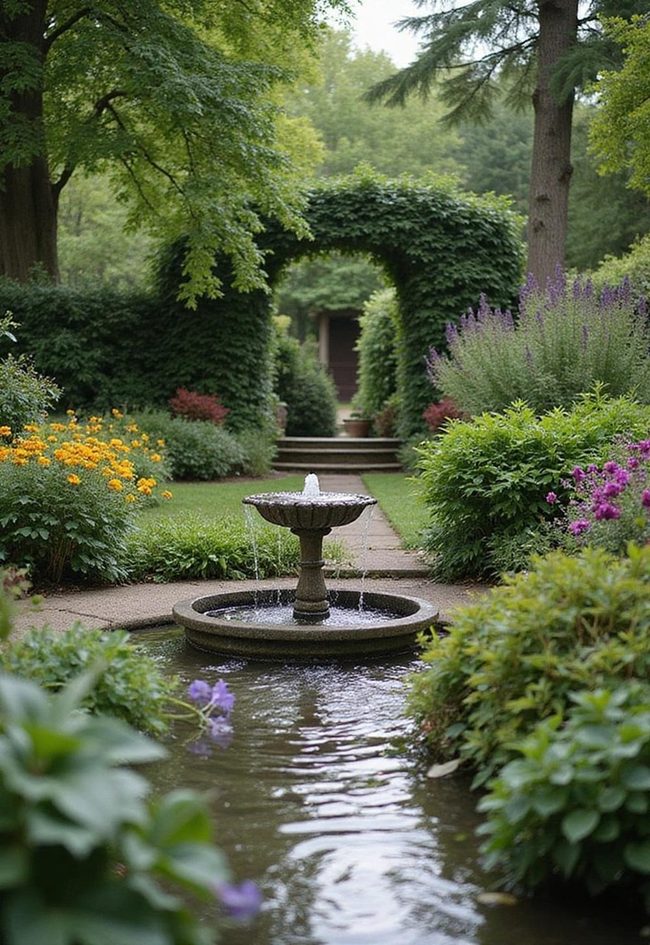 Flowing Water Patio Fountain Oasis