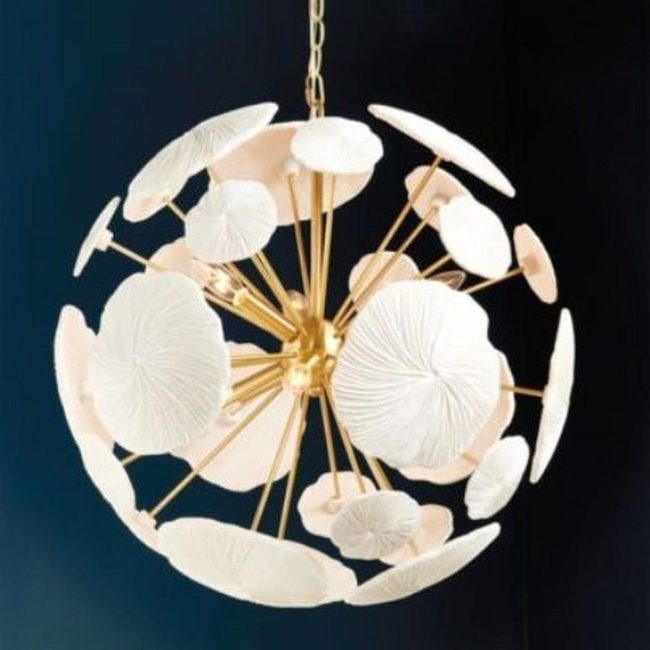 White Petals With Golden Branches