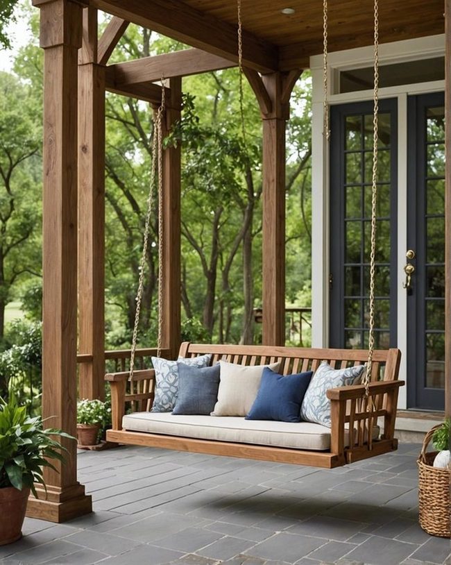 Solid Teak Wood Swing
