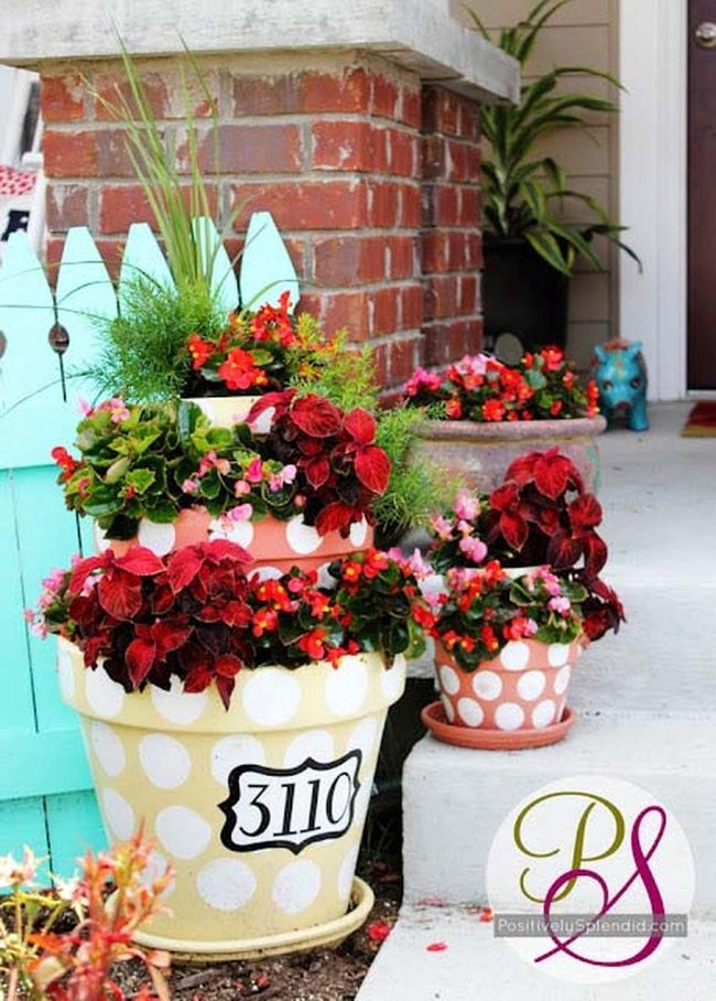 Tiered Terra Cotta Art Display