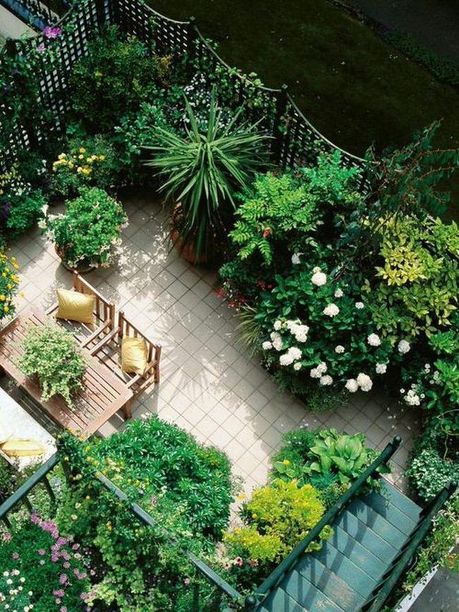 Green Rooftop Lounge Garden