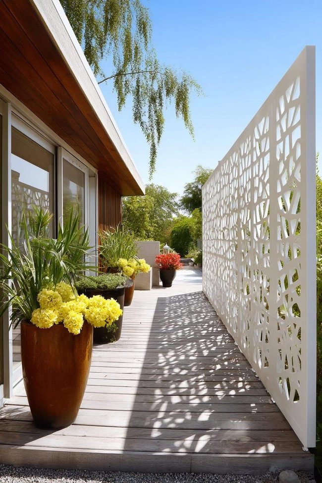 Metal Laser-Cut Privacy Screens