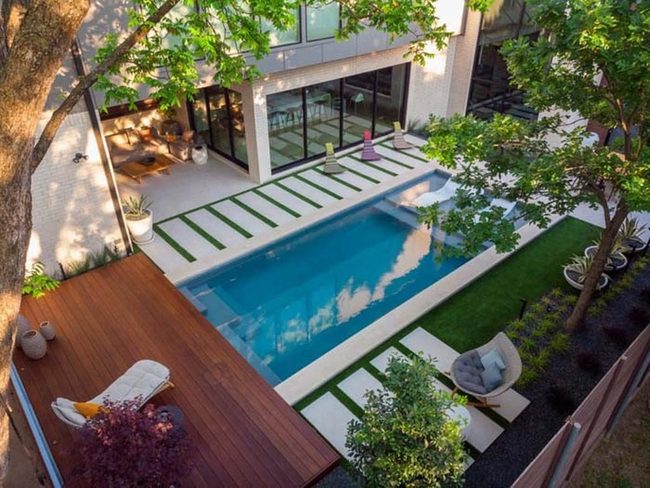 Small Yard, Big Wooden Deck