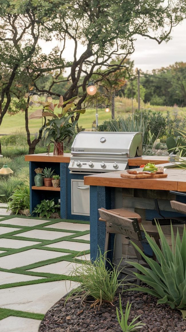 Reclaimed Timber Eco Grill Zone