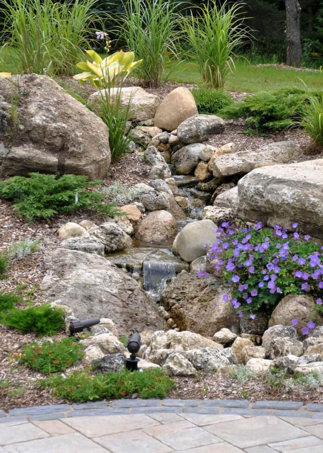 Stones, Blooms, And Twilight Glow