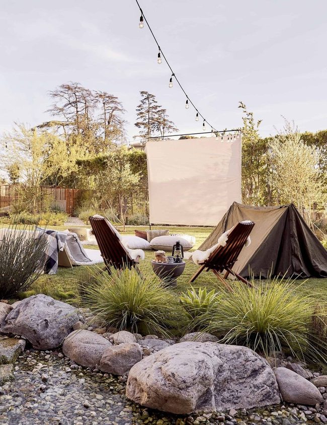 Backyard Movie Night Under Stars