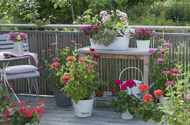 Autumn Blooms Spilling Copper Containers