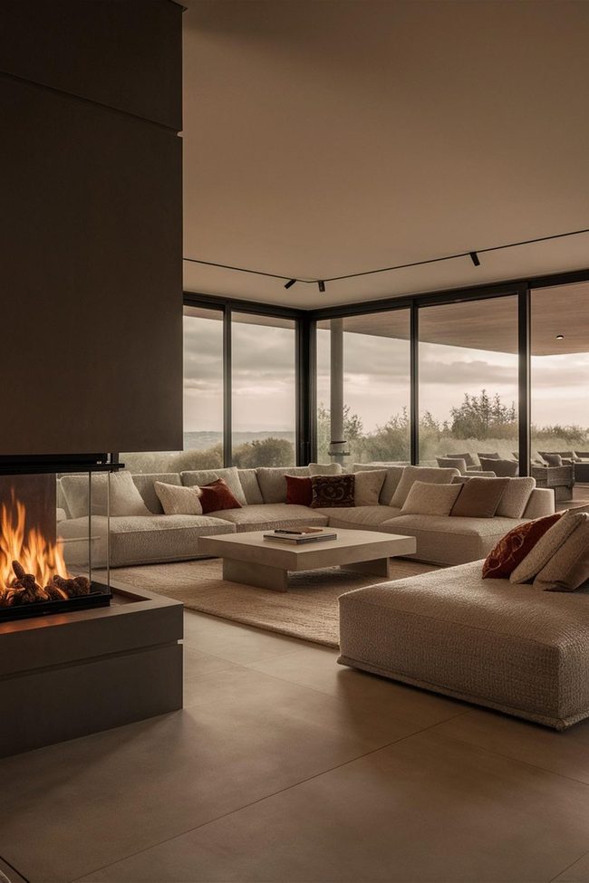 Glass And Concrete Simplicity