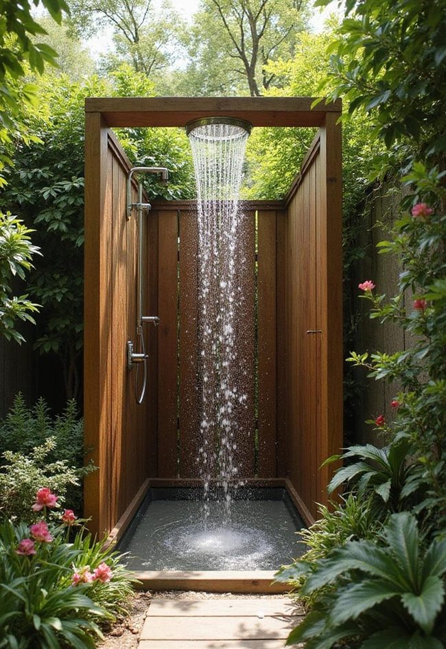 Stone Yard Shower Retreat