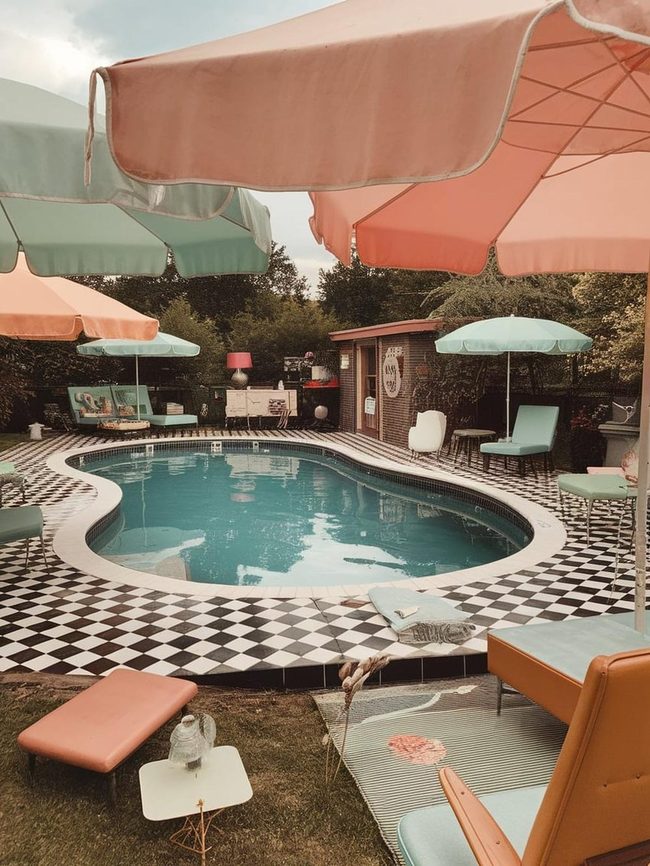 Moroccan Tile Pool Deck