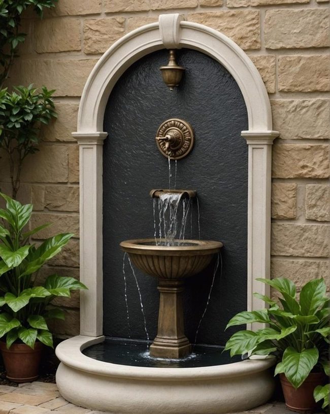 Cascading Water Wall Light