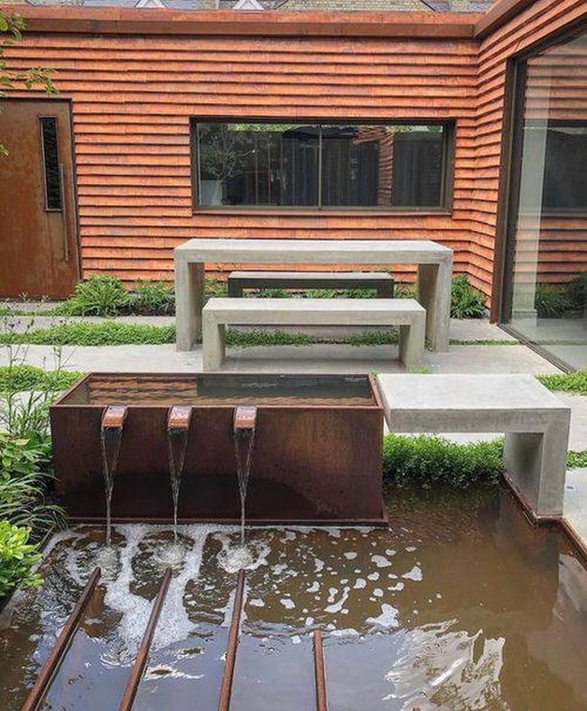 Corten Steel Water Cascades