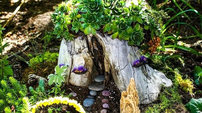 Painted Stump Hopscotch Courts