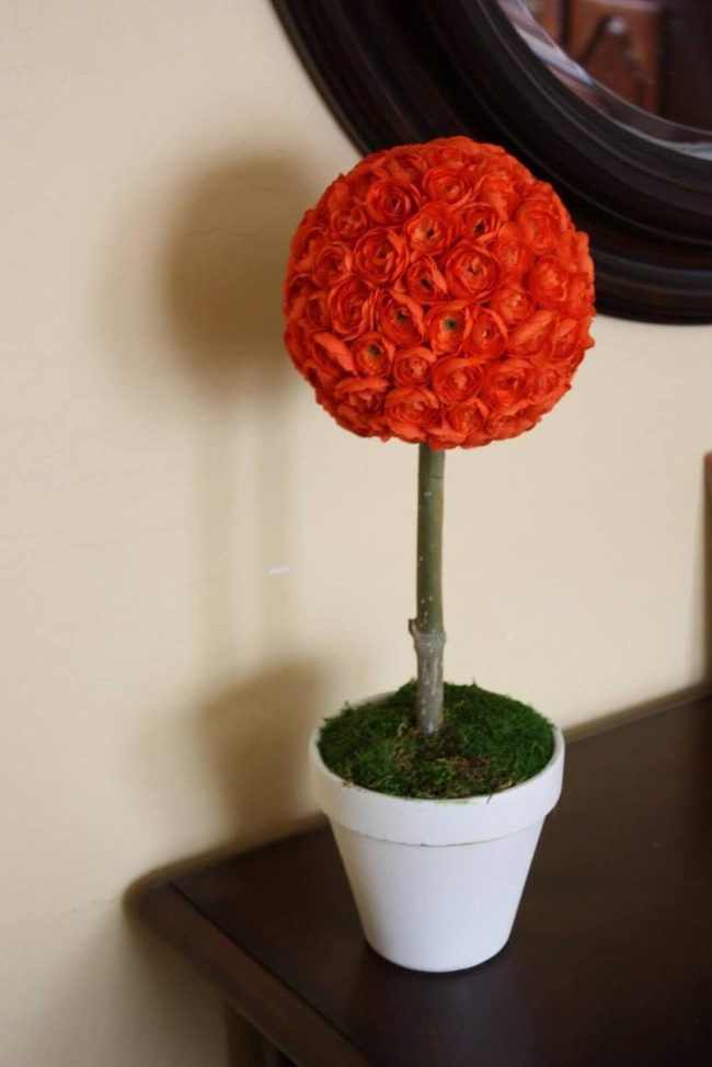 Deep Red Rose Statement Ball