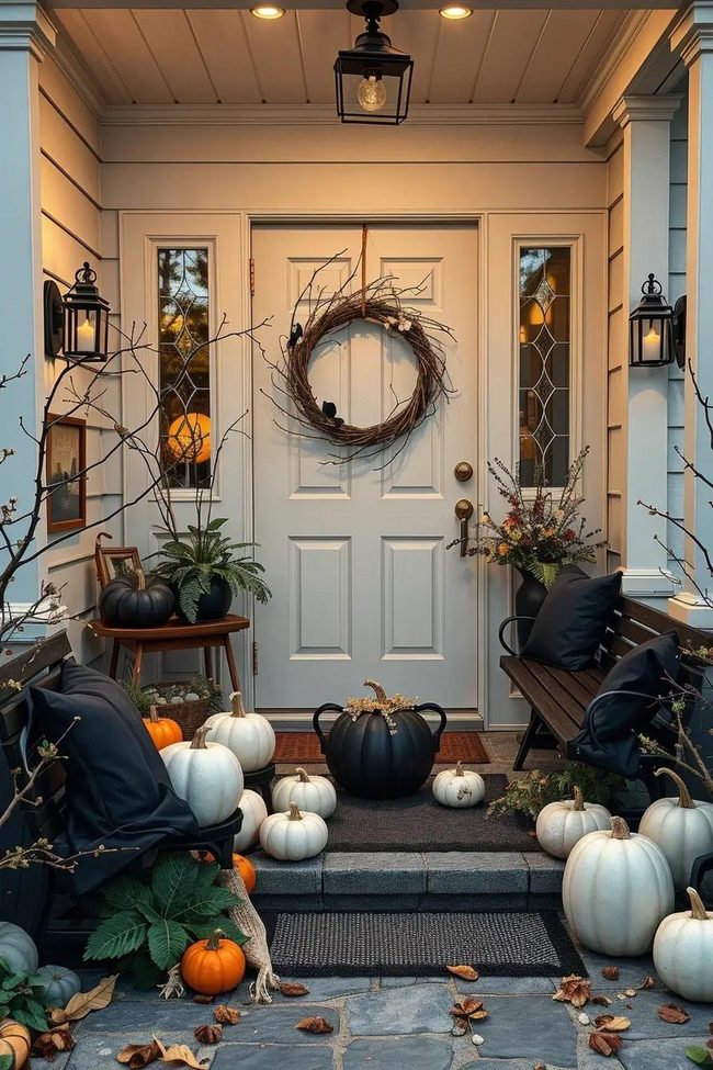 Black and White Pumpkin Simplicity