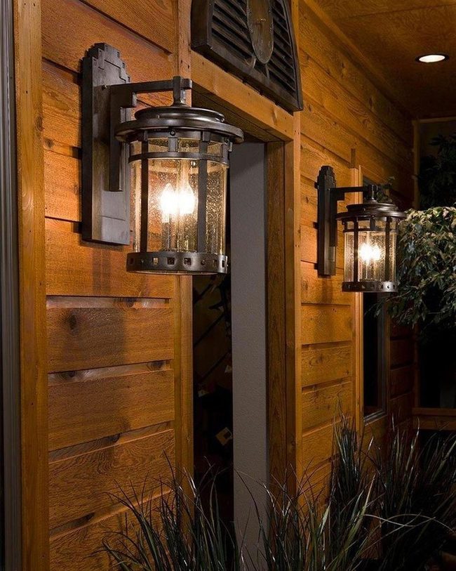 Brushed Metal Lanterns With Frosted Glass