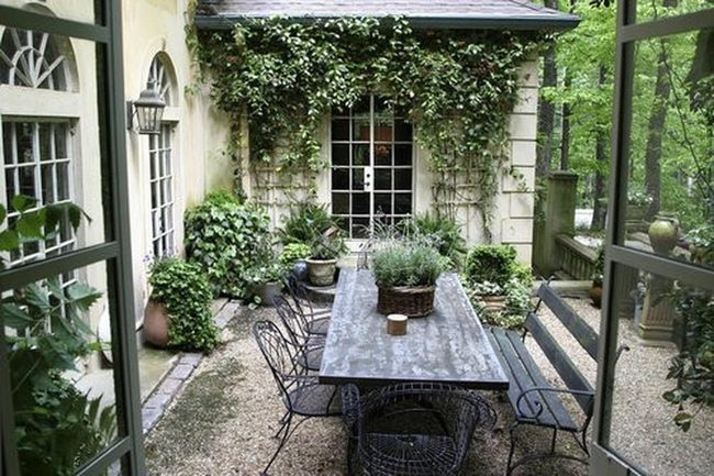 Metal Furniture Meets Living Walls