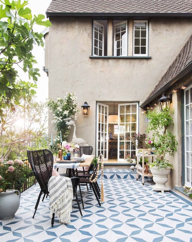 Italian Patterned Tiles Outdoor