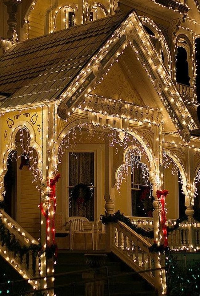 Warm Lights Frame Cream House