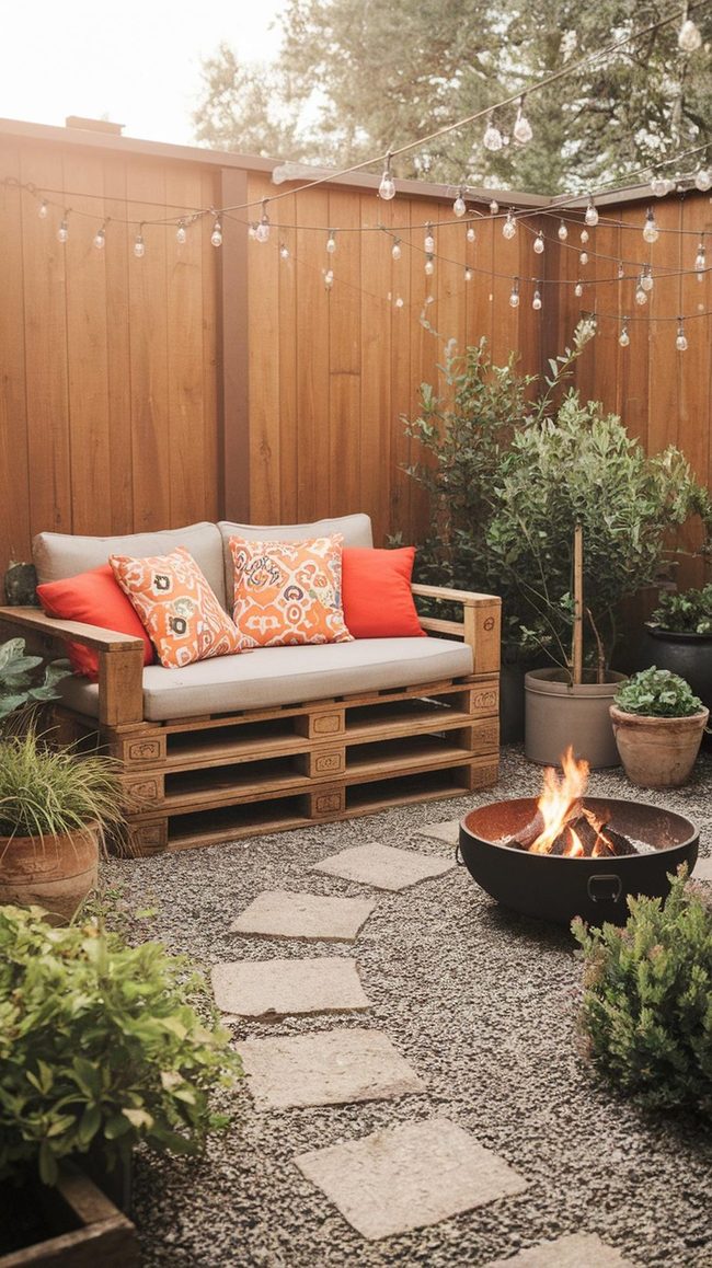 Firepit Gathering Space On Budget