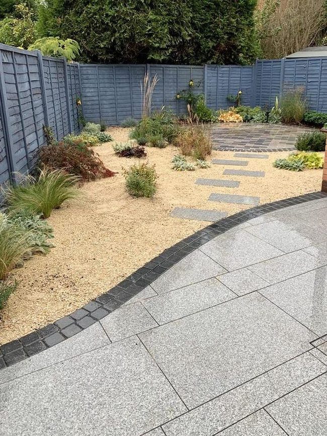 Stone Path Through Layered Plants