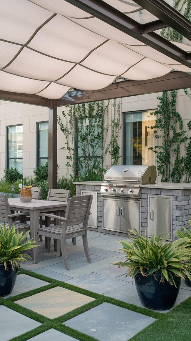 All-Weather Backyard Grilling Station