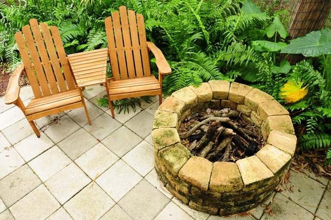 Backyard Fire Pit Gathering