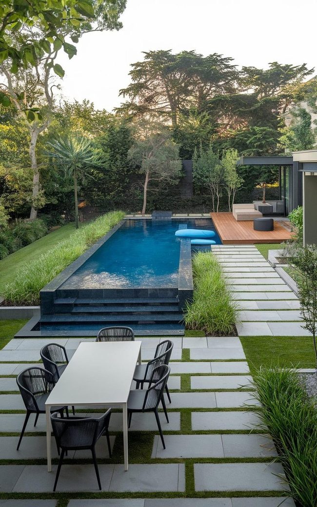 Long Narrow Pools For Swimmers