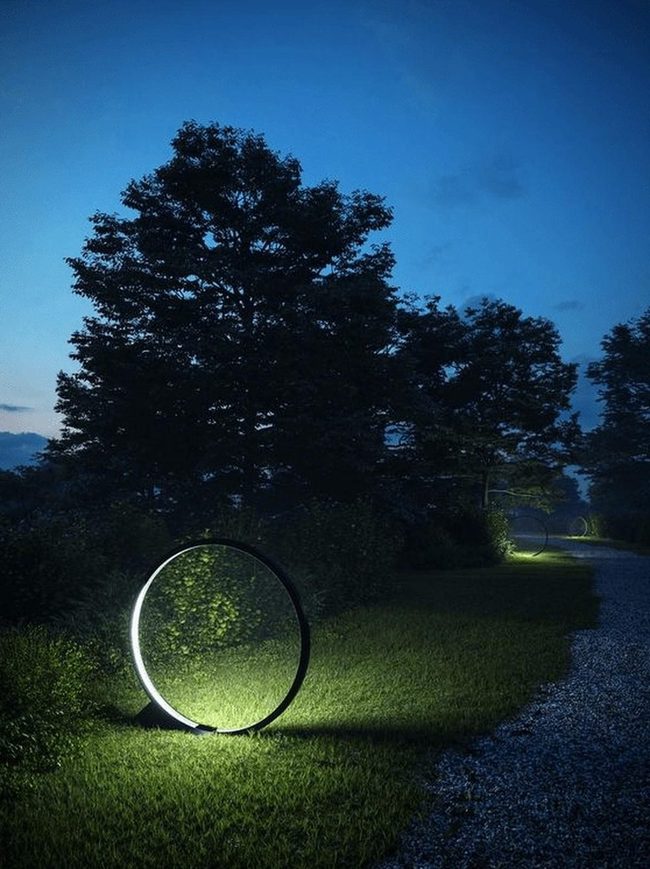 Glowing Circles Guide Evening Garden