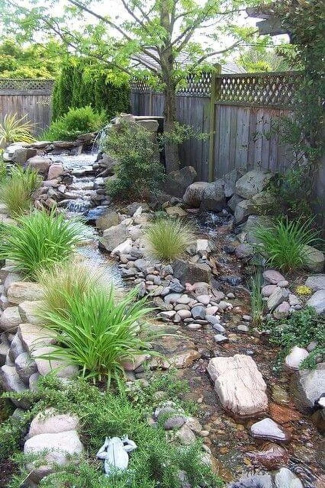 Cascading Stone Water Feature Garden