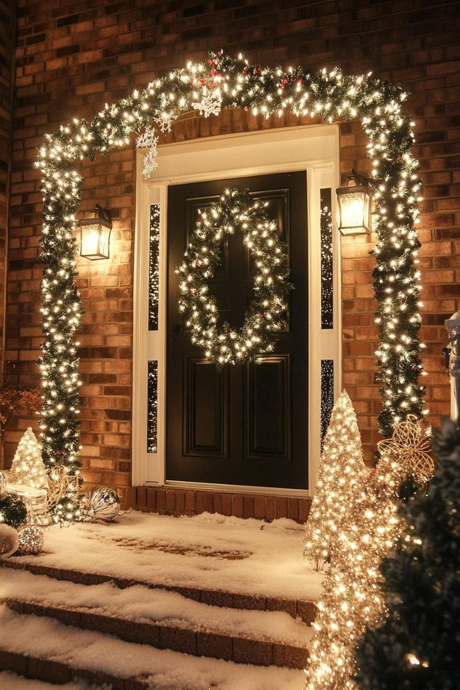 White Lights Outline Home Features