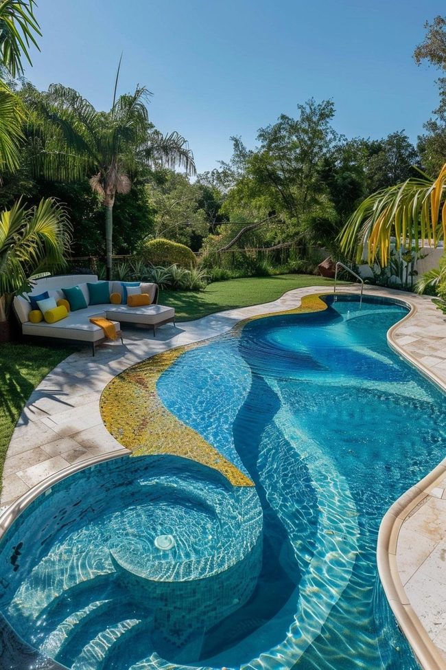 Saturated Colors Transform Pool Spaces