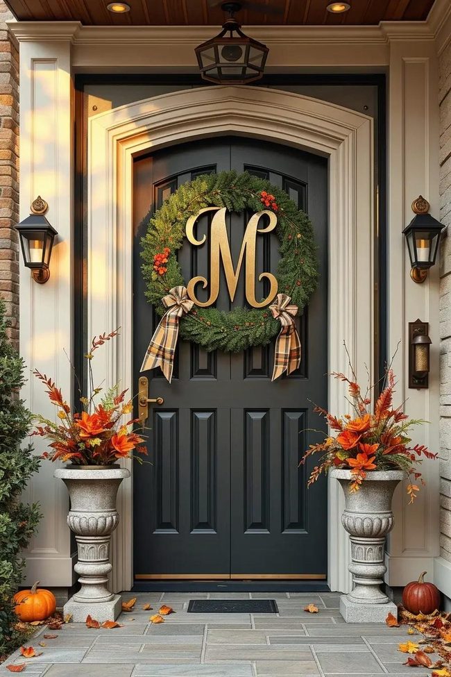 Monogrammed Gate Entrance Welcome