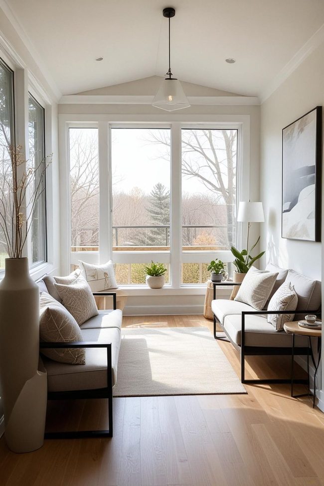 Sculptural Neutrals Three Season Porch