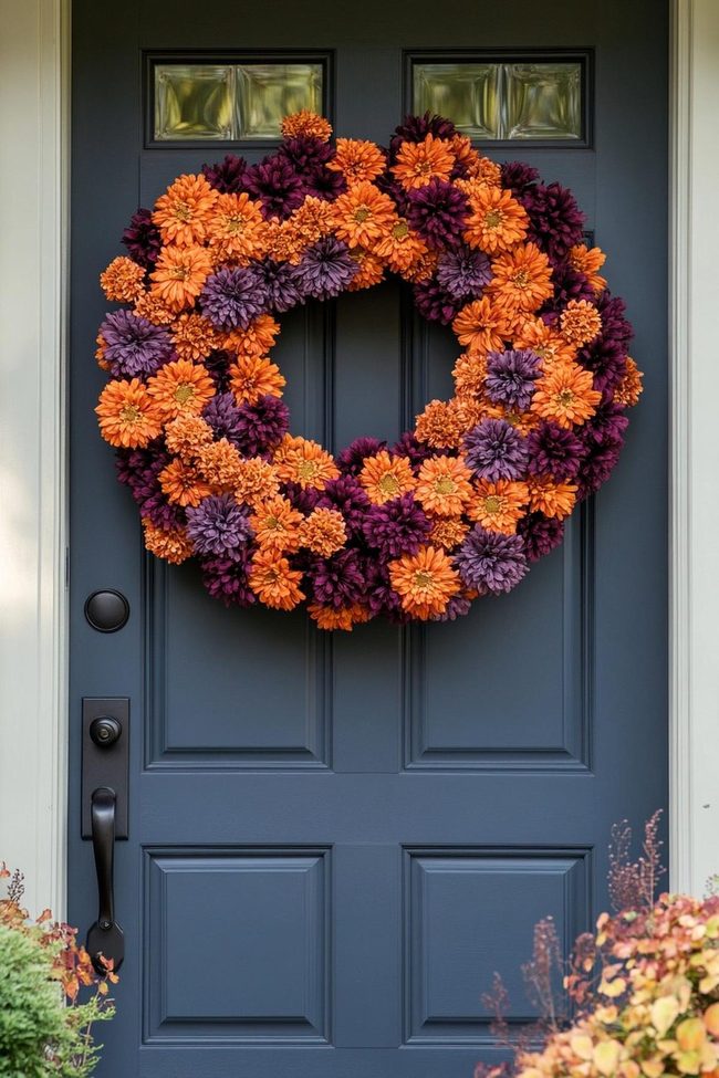 Faux Mum Wreath Letterboard