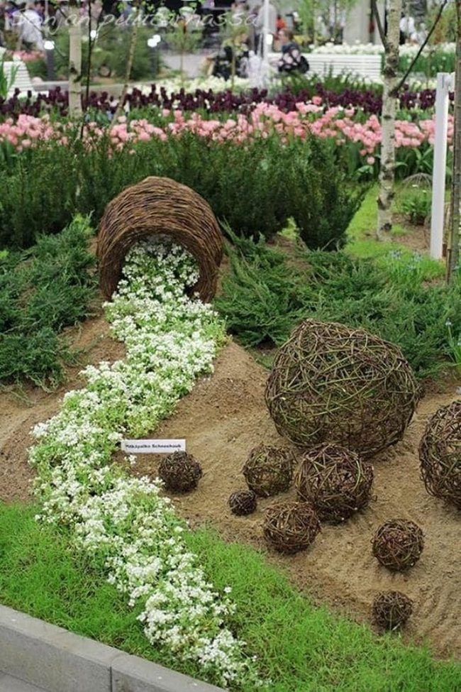 Spilled Flowers Cascade Garden