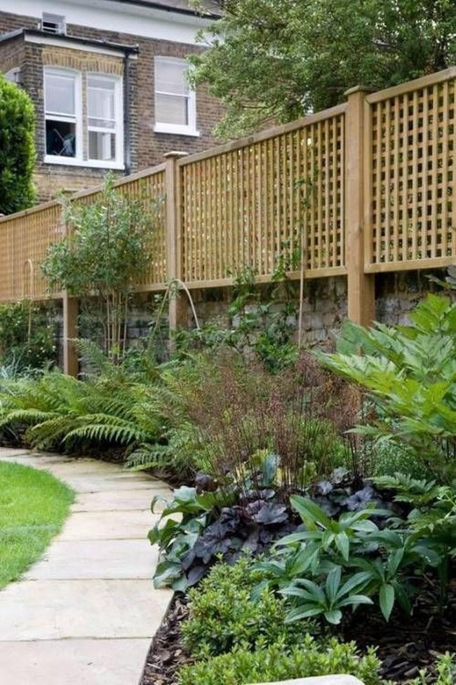 Stone Path Through Purple Garden