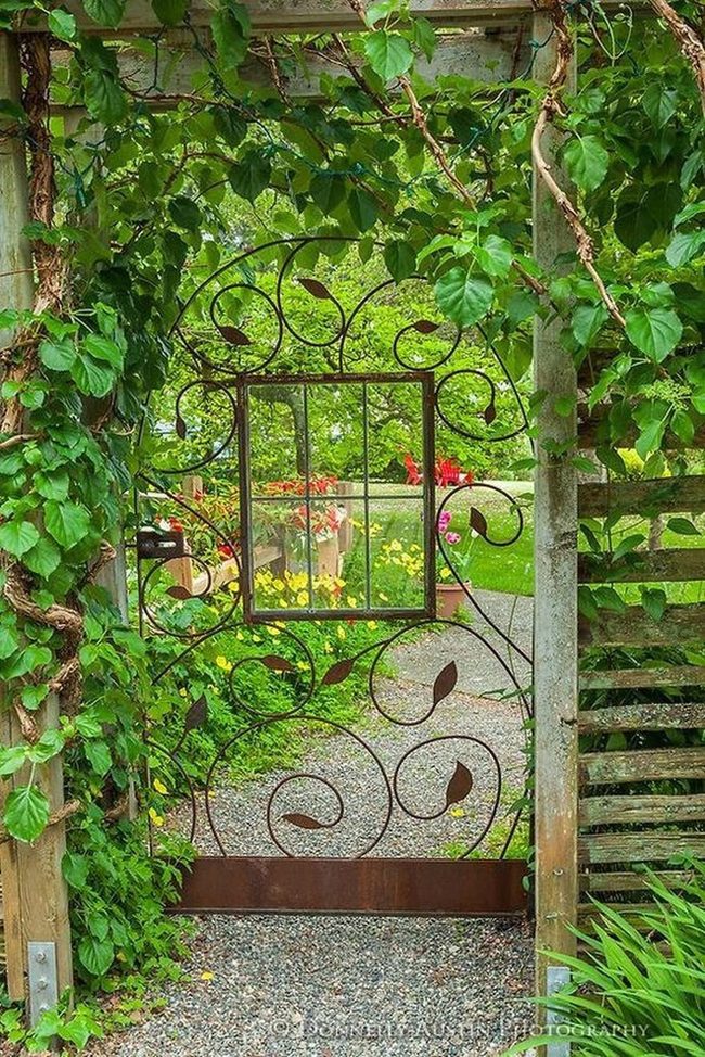 Iron Gates With Blooming Approach