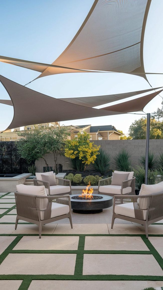 Minimalist Fabric Shade Sculptural Elements