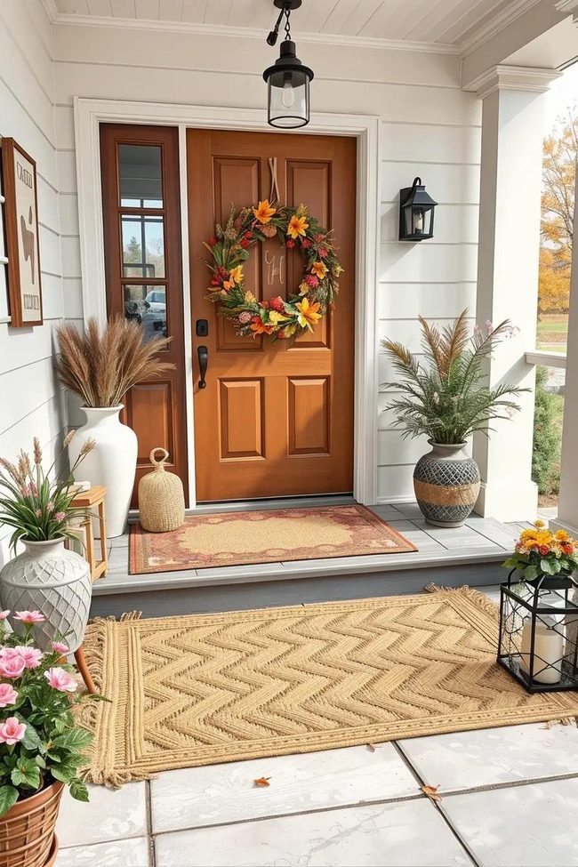 Autumn Patterns Layered Doormats