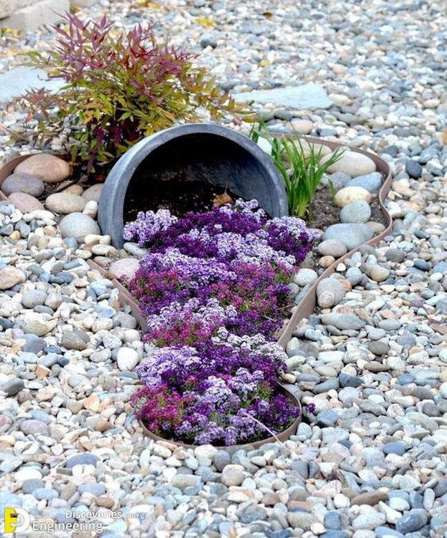 Purple Flow From Toppled Vessel