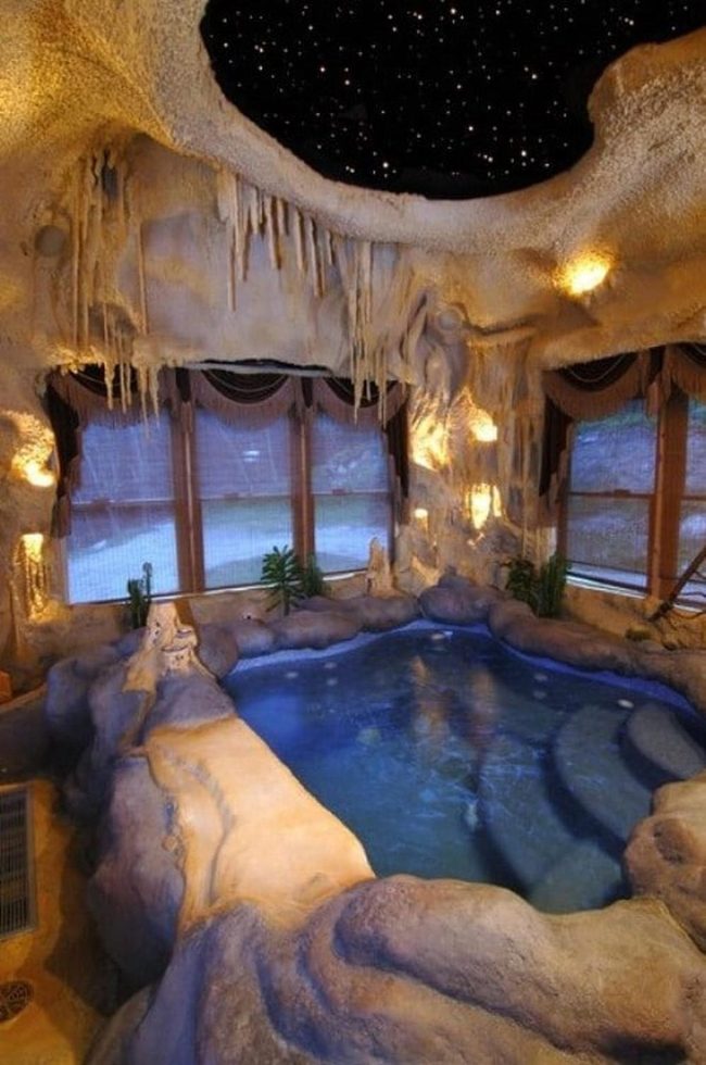 Underground Pool Paradise With Natural Light